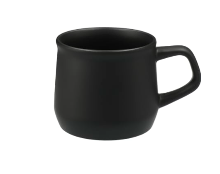 Screenshot of a black coffee mug. 