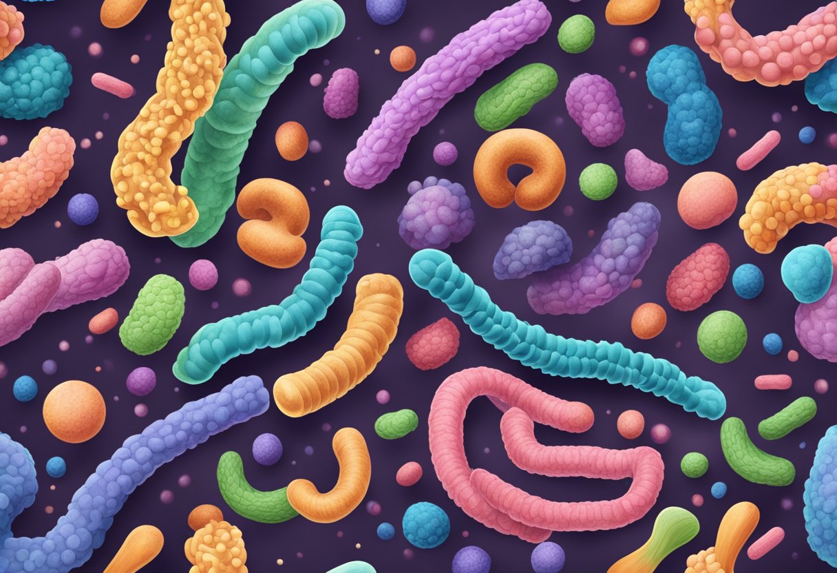 A diverse community of bacteria thrives in the intestine, maintaining balance and preventing dysbiosis