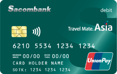 Thẻ thanh toán quốc tế Sacombank UnionPay