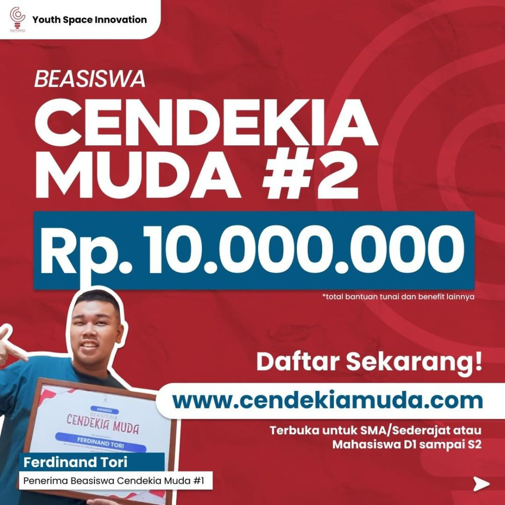 beasiswa pendidikan 2024 Cendekia Muda Batch 2