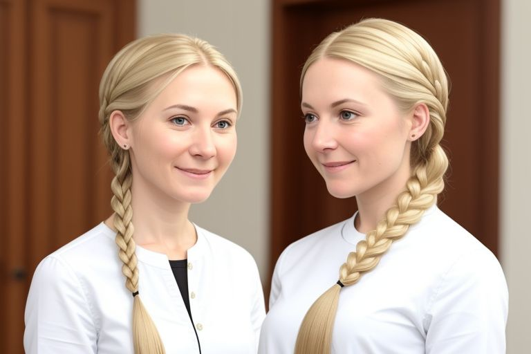 A classic side braid hairstyle