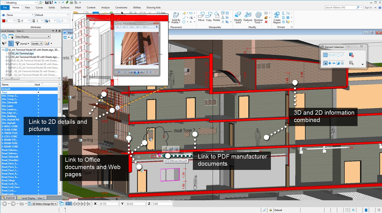 analysis of a building in the Microstan software