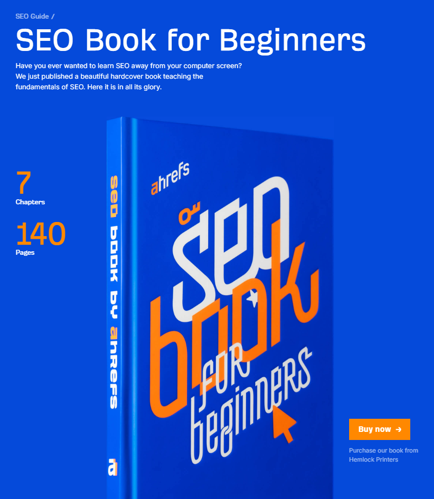The SEO ebook by Ahrefs