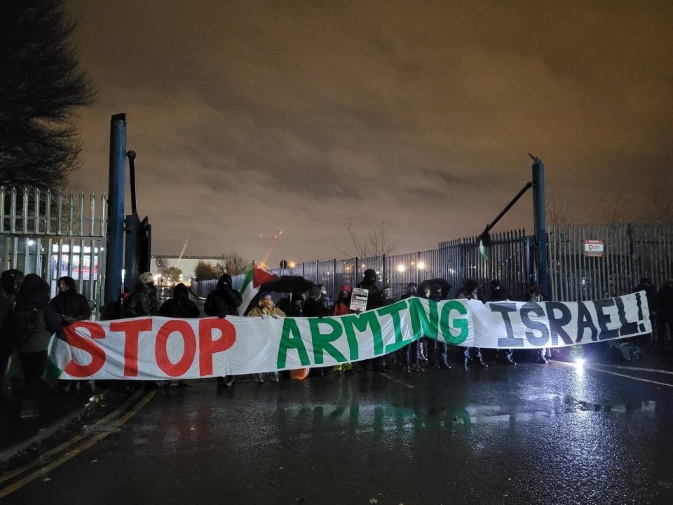 Campaigners blockade BAE Systems shipyard in Glasgow over ‘Israel ties’