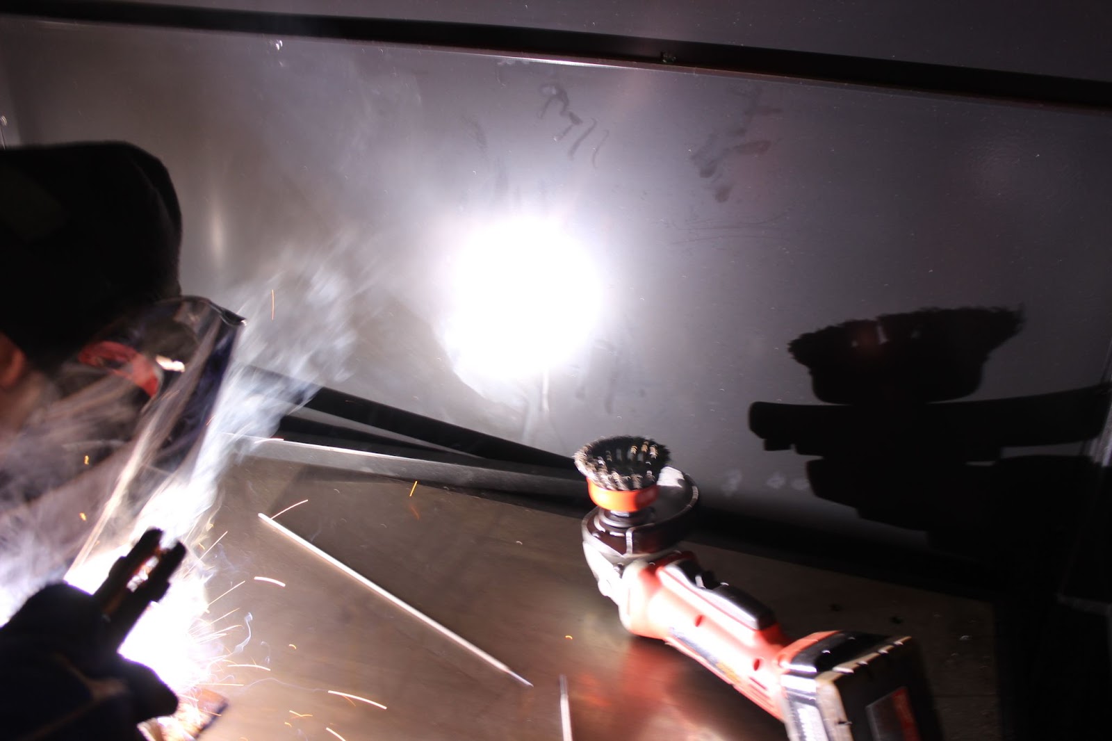The welding section of the building allows students to train on a state-of-the-art virtual welding machine.