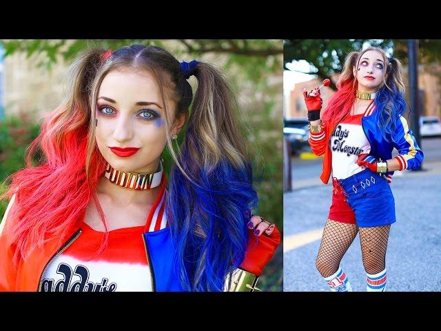 Harley Quinn Pigtails | DIY Halloween Costumes | DIY Halloween Hairstyles -  YouTube