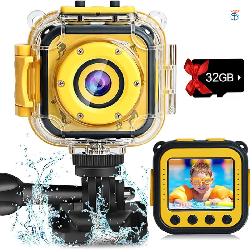 DROGRACE Children Waterproof Camcorder Birthday as a gift for bloggers