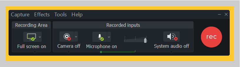 Customize your recording controls with Camtasia