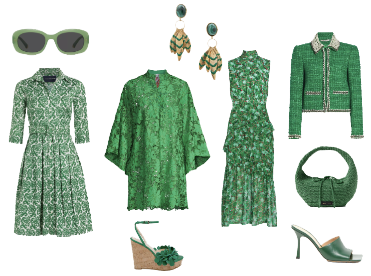 What to wear St. Patricks DayAt What2WearWhere we keep you up to date in fashionWhat to wear St. Patricks Day?  Karen Klopp and Hilary Dick have curated a collection of the best greens 
of the season to wear to from day to night.  Charity Luncheon,  Cocktail Parties and every place where you celebrate St. Patricks Day  