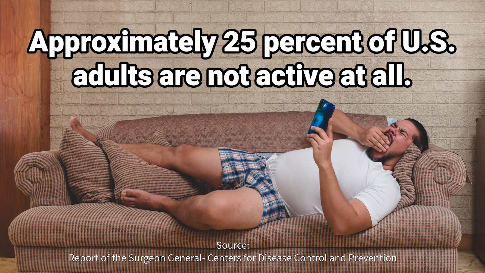 Approximately 25% of US adults are not active at all