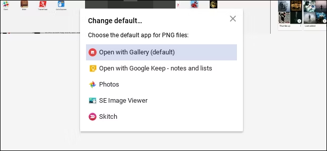 The Gallery Image Viewer App on ChromeOS