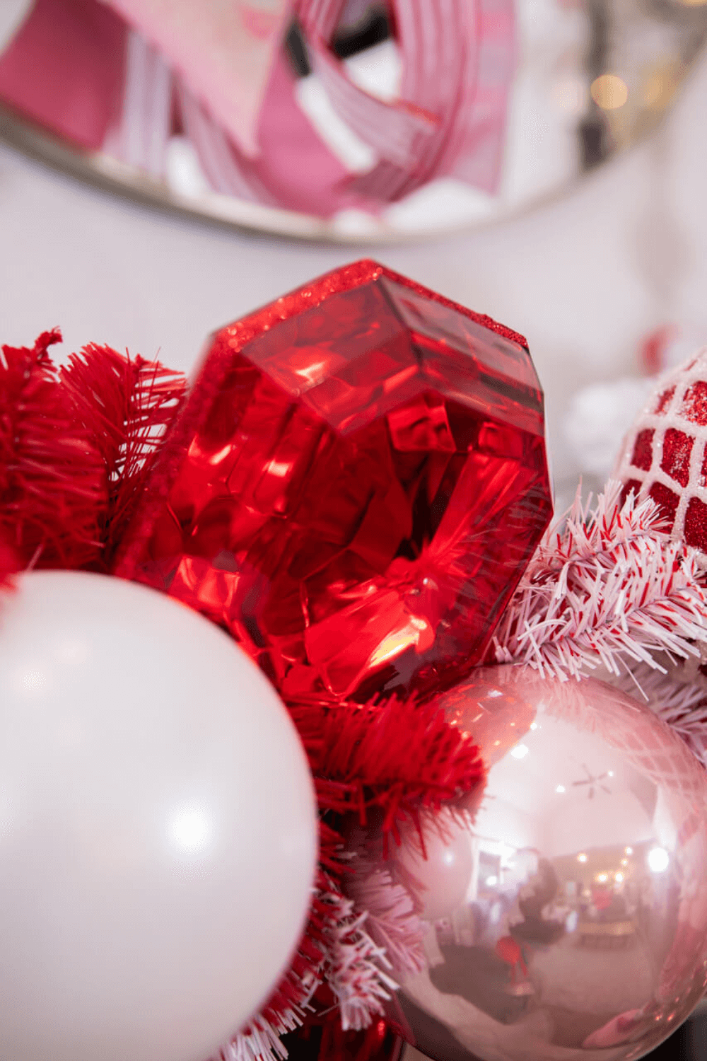 red jewel ornaments