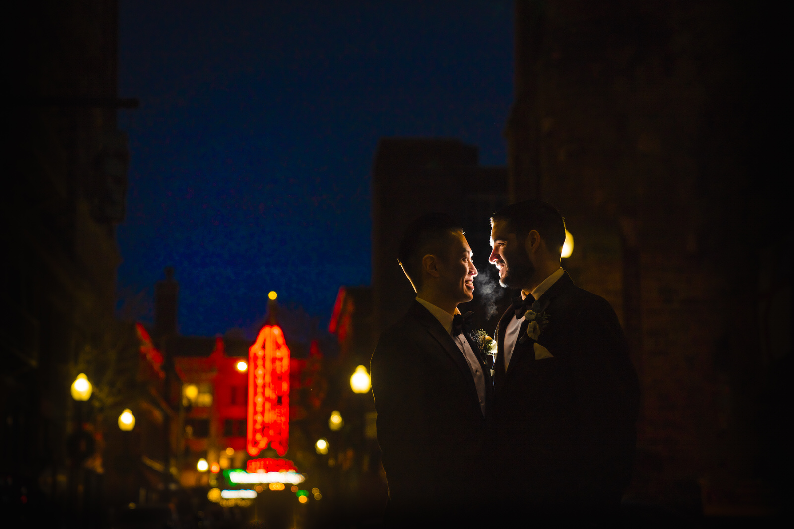 Providence Public Library Wedding Photo of the grooms by Boston Wedding Photographer Nicole Chan Photography