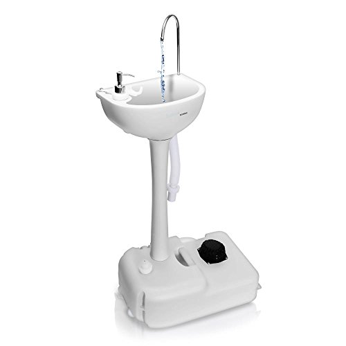 1.อ่างล้างมือแบบพกพา  SereneLife Portable Camping Sink w/ Towel Holder & Soap Dispenser