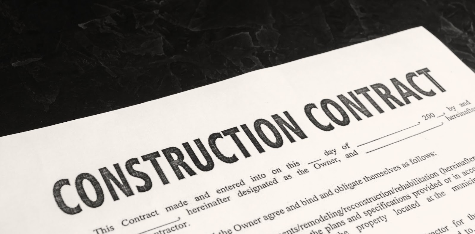 Can ypu cancel a new construction contract?