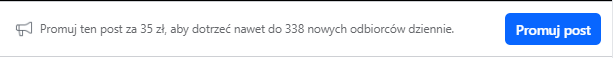 promowanie postów na facebooku i instagram