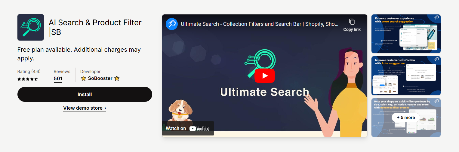 AI Search & Product Filter |SB