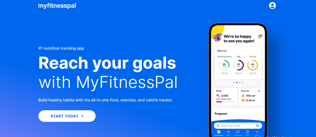 MyfitnessPal fitness app