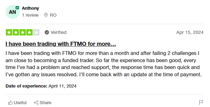 FTMO reviews example 3