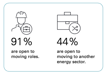 Power professionals' openness to changing roles and sectors in energy