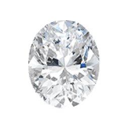 Oval shaped loose diamond