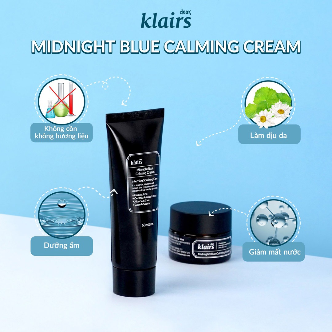klairs midnight blue calming cream