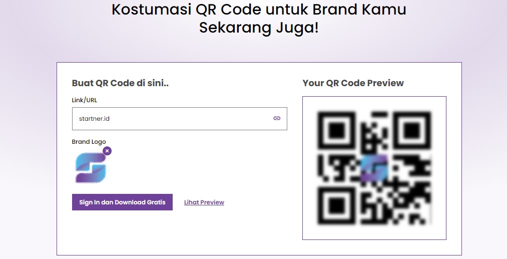 Buat QR Code Gratis