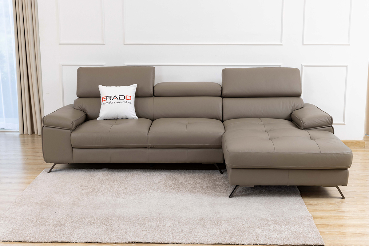 Sofa da thật nhập khẩu Malaysia mã 2160L-1