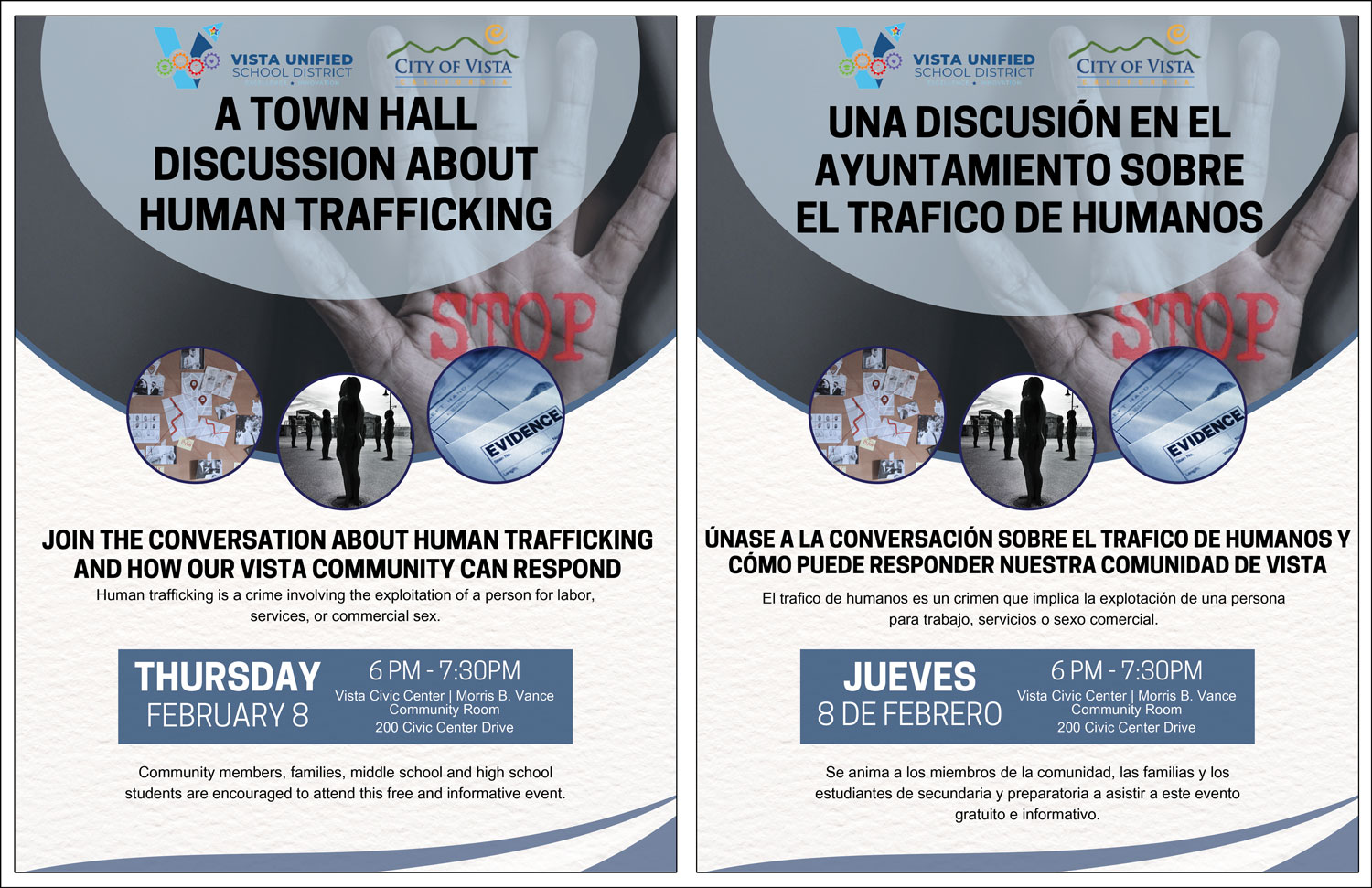 Town Hall Event On Human Trafficking.