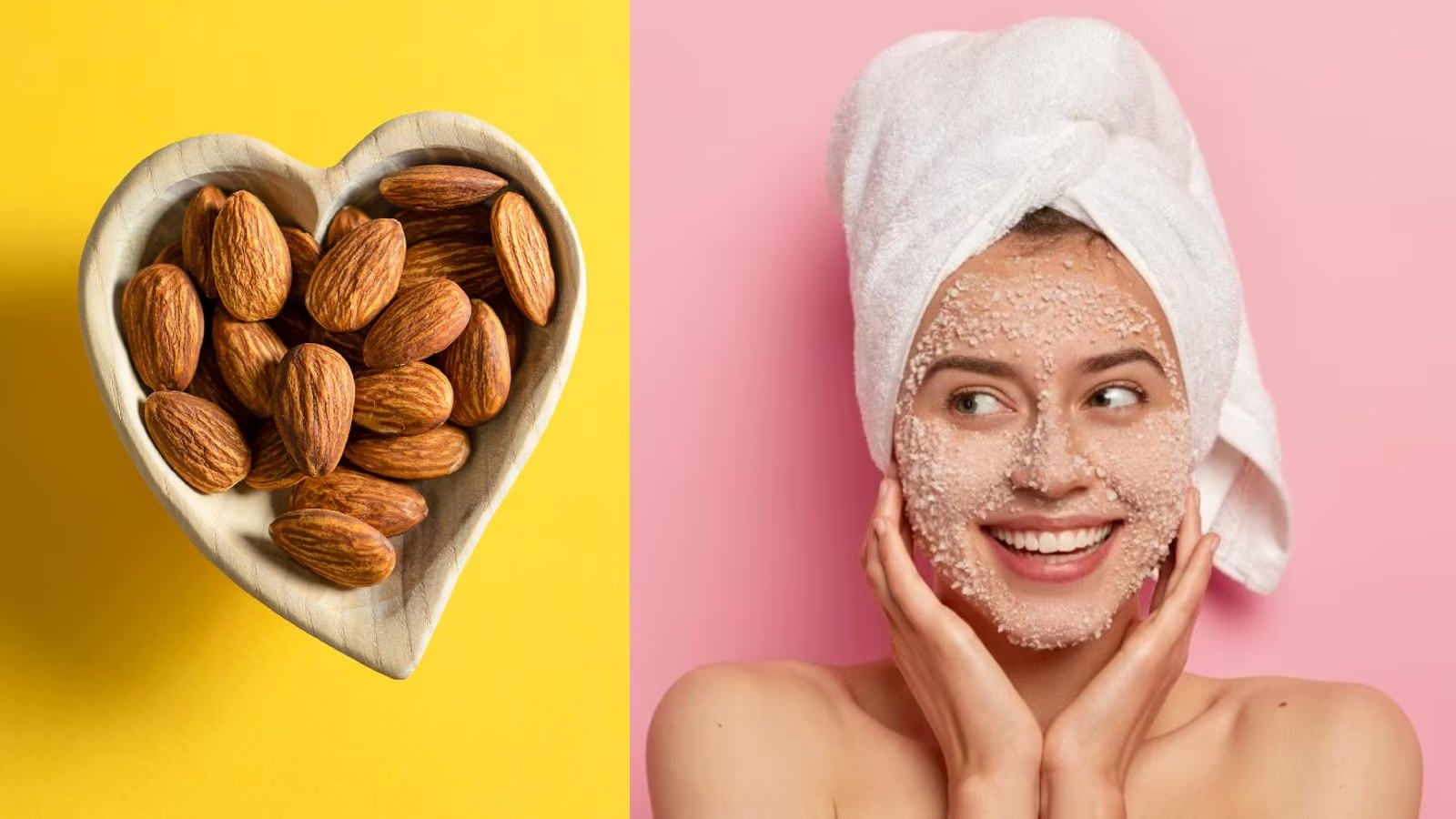 Almond milk helps you have white and healthy skin
