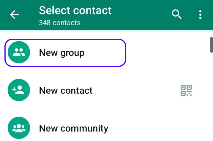 Proses pembuatan Grup WhatsApp