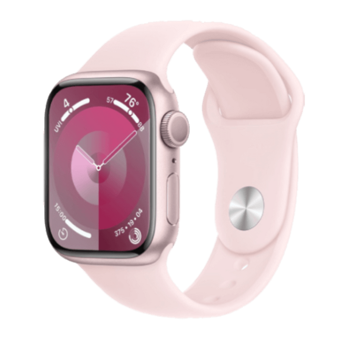 Apple Watch Series 9 41mm GPS Pink Aluminum Case with Light Pink Sport Band  (M/L) - купити в Києві, Україні | AppTown