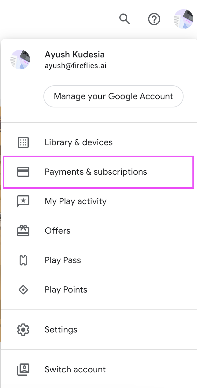 How to Cancel Zoom Subscription - Google Play payments and subscriptions