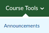 Decorative: Course Tools, Announcements