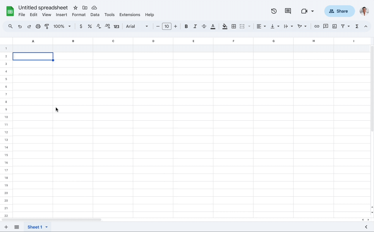 Set up dropdown chips more easily in Google Sheets