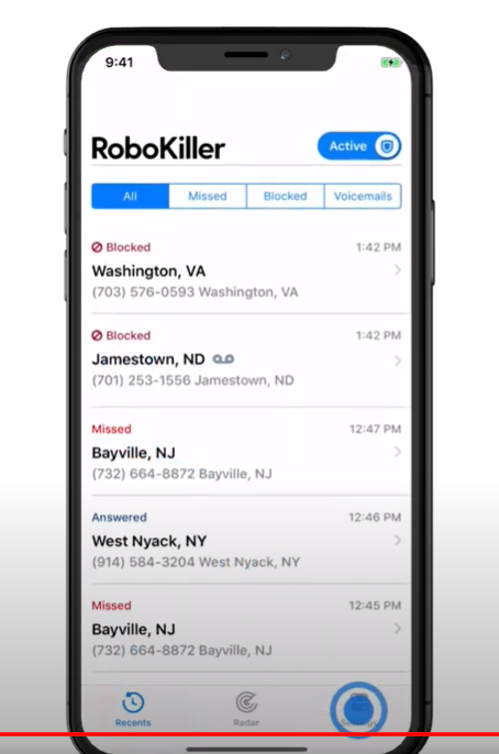 Deactivate RoboKiller Call Blocking Feature: