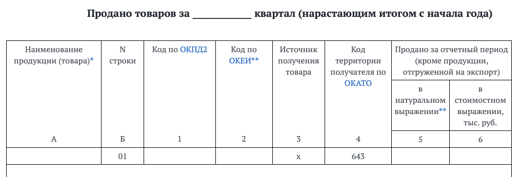 Заполнить приложение 1