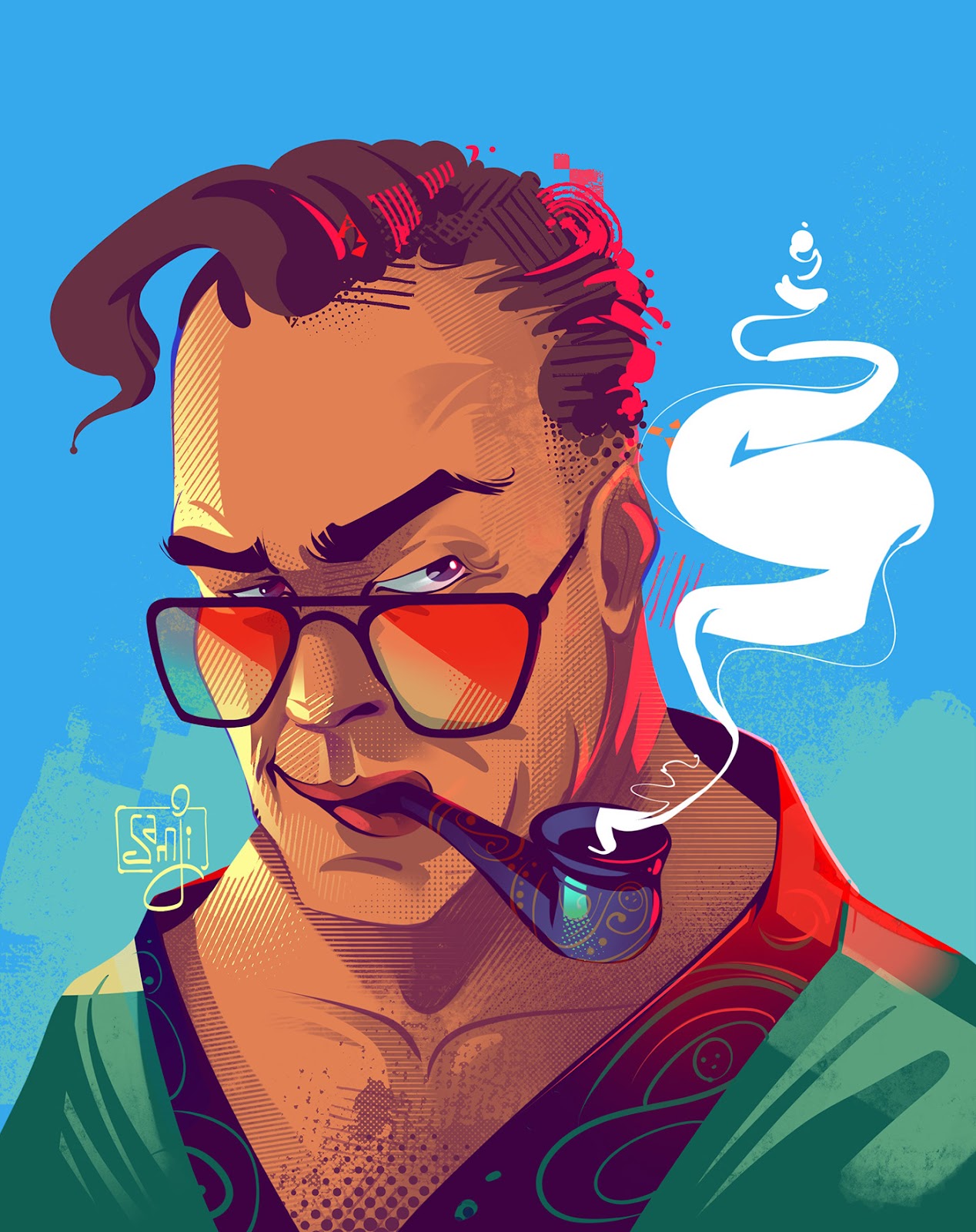 ILLUSTRATION  portrait Illustrator freelance illustrator Procreate digital illustration Character design  PORTRAIT DRAWING human face samji illustrator