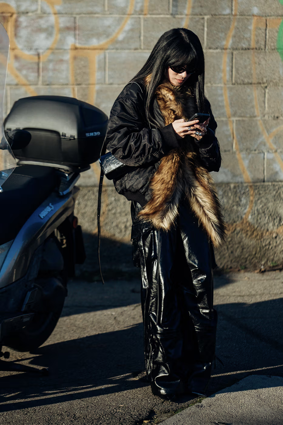 Picture showing a stylish attendee dressed for the  event