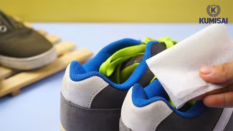 Tận dụng giấy thơm loại bỏ mùi hôi khó chịu khi đi giày