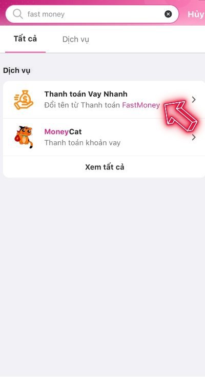 Tra cứu hợp đồng Fast Money
