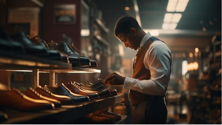 Shoe-selling business in Kenya