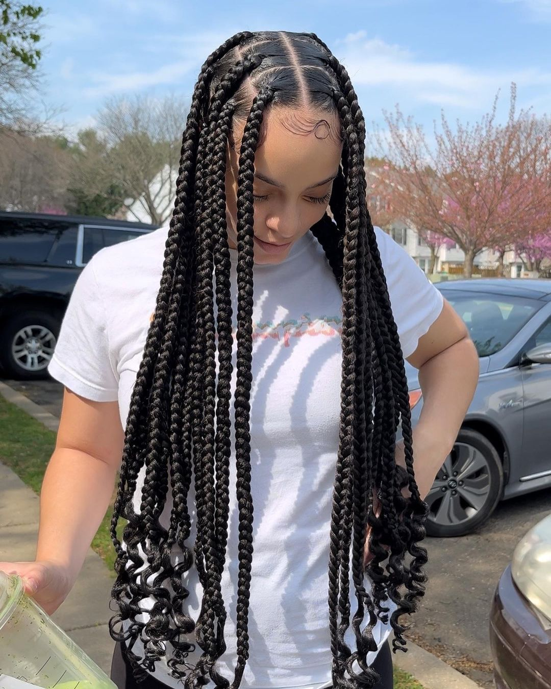 Knotless Jumbo Braids