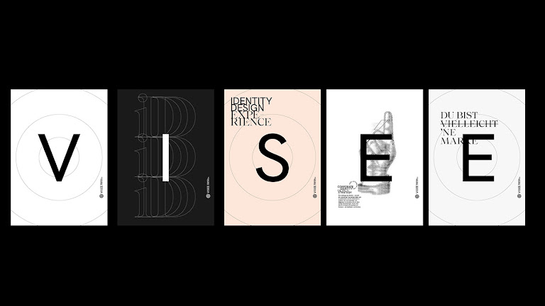 Brand Design brand identity branding  graphic design  logo typography   visual identity studio poster black and white