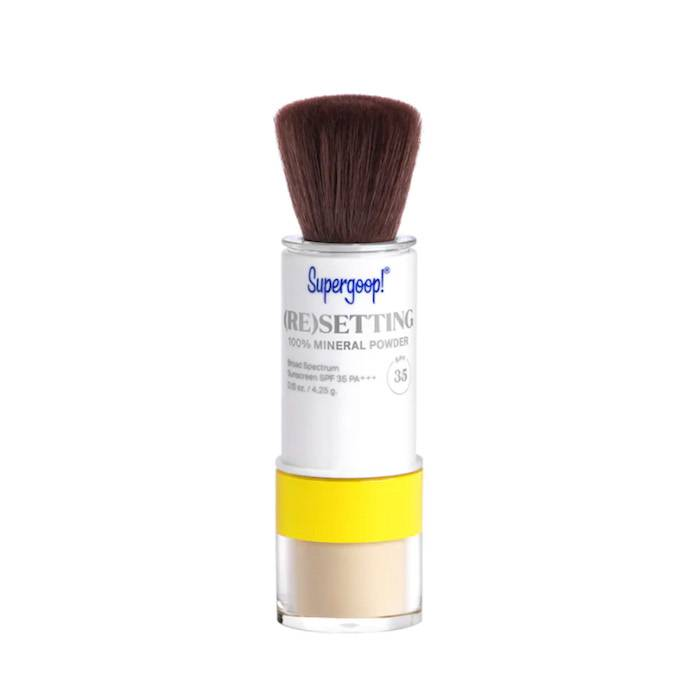 Setting a new 100% mineral powder sunscreen with SPF 35 PA+++