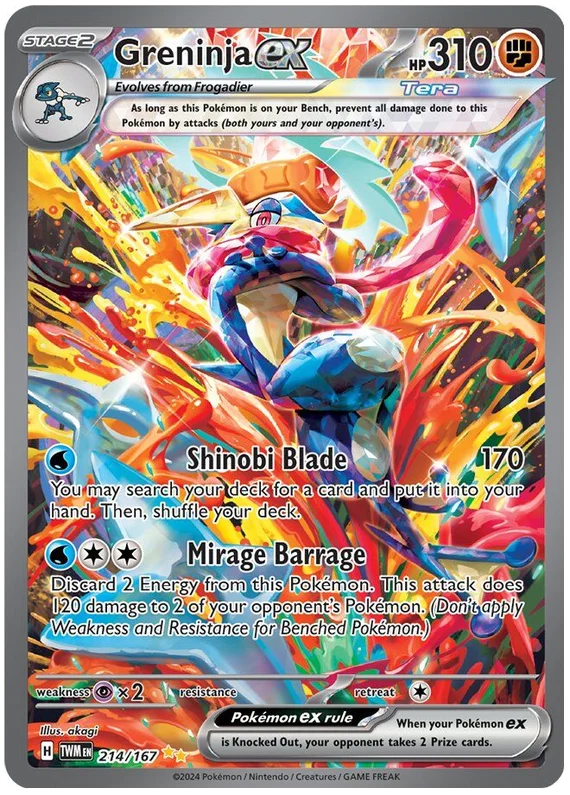 Pokemon twilight Masquerade Greninja ex