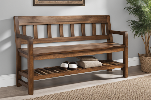 Rustic Entryway Bench