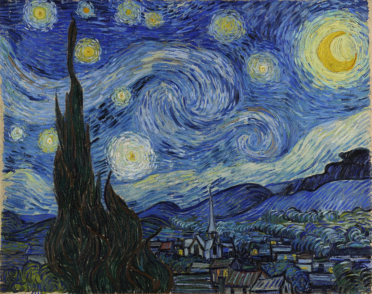 Đêm đầy sao của Van Gogh.