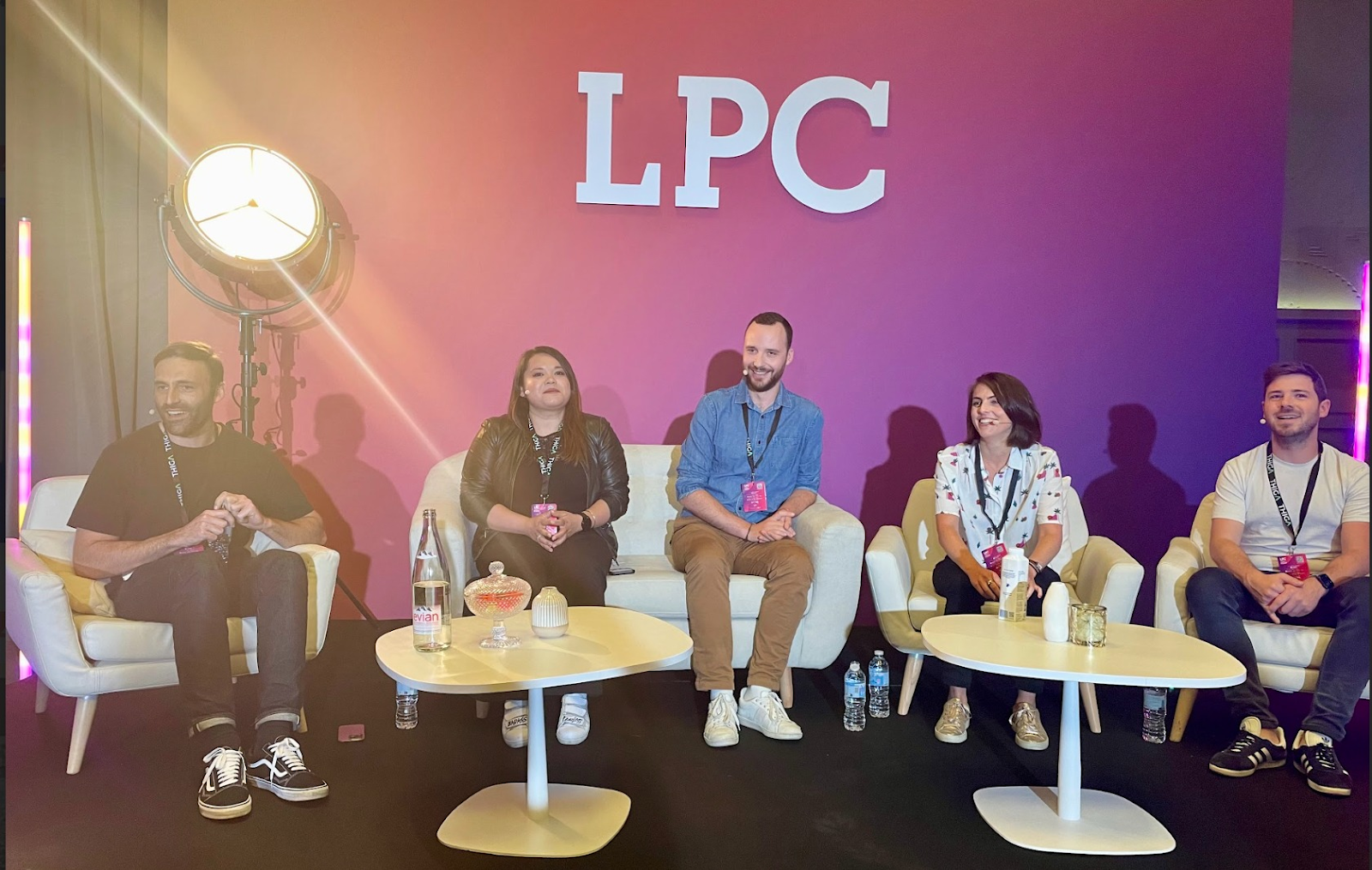 Timothé Frin, Isabelle Bénard (Mirakl), Christopher Parola (Yousign), Pauline Marol (PlayPlay), Savinien Lucbéreilh (Partoo) lors de LPC 2024