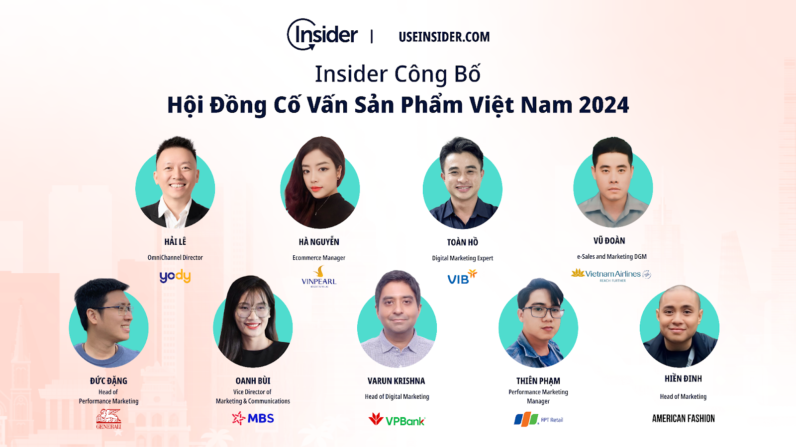 Insider Công Bố Thành Viên Hội Đồng Cố Vấn Sản Phẩm Việt Nam 2024